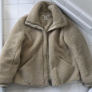 Tan Plush Teddy Coat